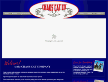 Tablet Screenshot of chaoscatco.com.au